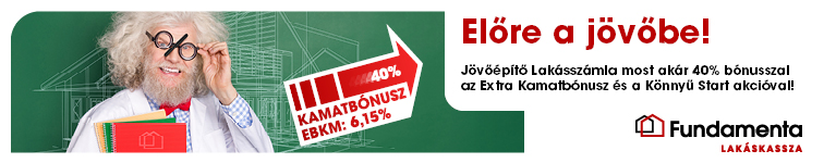 Előre a jövőbe! Jövőépítő lakásszámla - Fundamenta lakáskassza